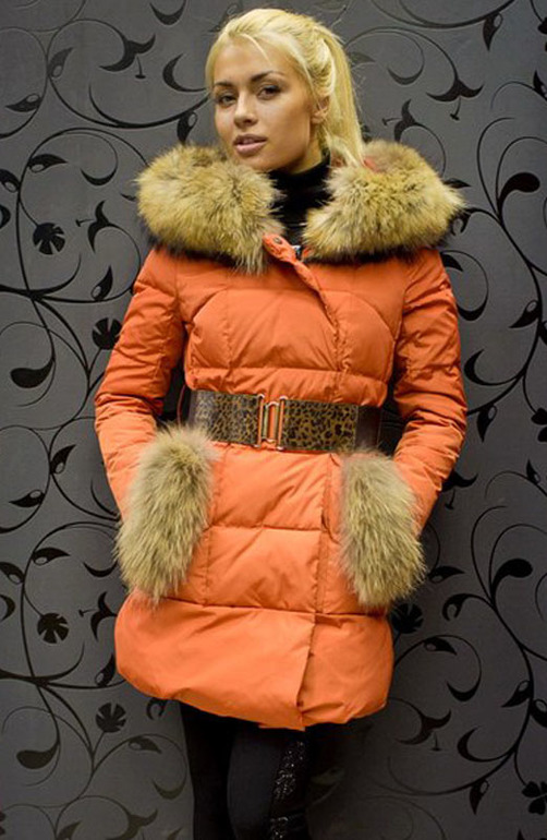Продаю новый пуховик Miss Fofo оранжевый XS S M Доставка!