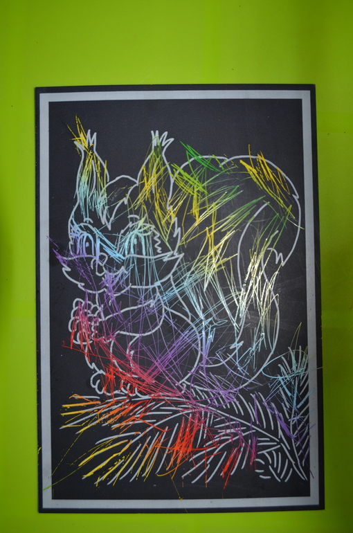 Предновогодние занимашки. Ежик и Белочка.