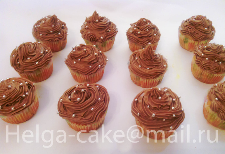 Капкейки на крещение и просто шоколадные