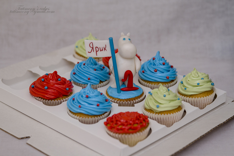 Капкейки "Муми-Троль"