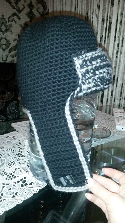 Шапка-ушанка для любимого мужа