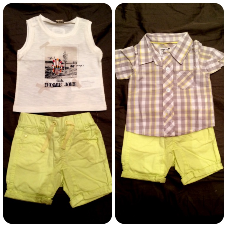 Пришла последняя посылка с приданым - одежда для сыночка)