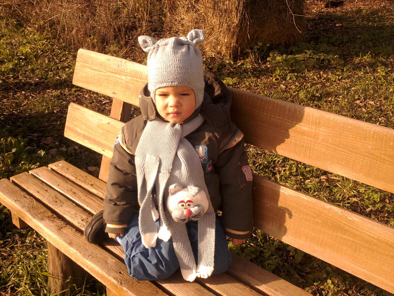 шарфик и шапка сыночку