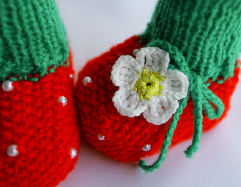 Пинетки "Клубнички"