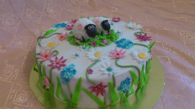 Торттик с овечками)