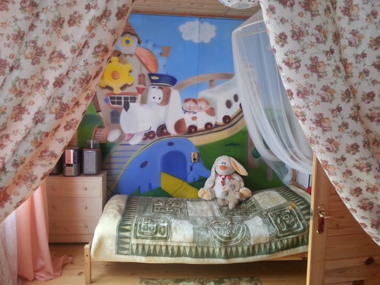 Роспись стен в интерьере