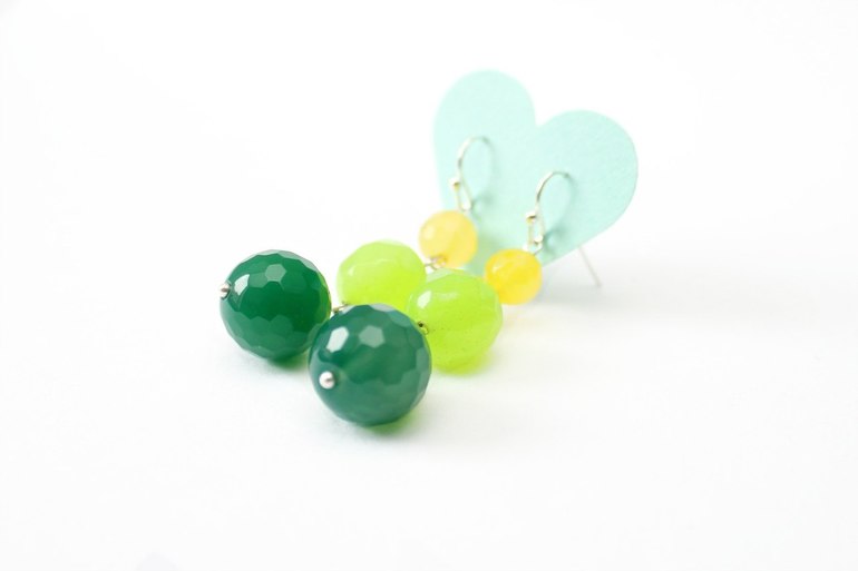 Самые яркие серёжки из натуральных камней!