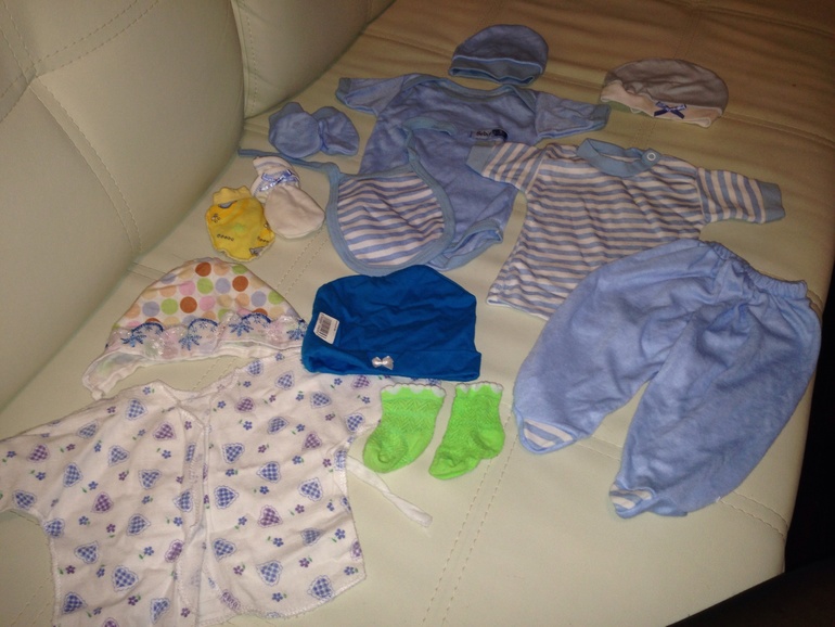 Первые вещички для нашего мальчика!