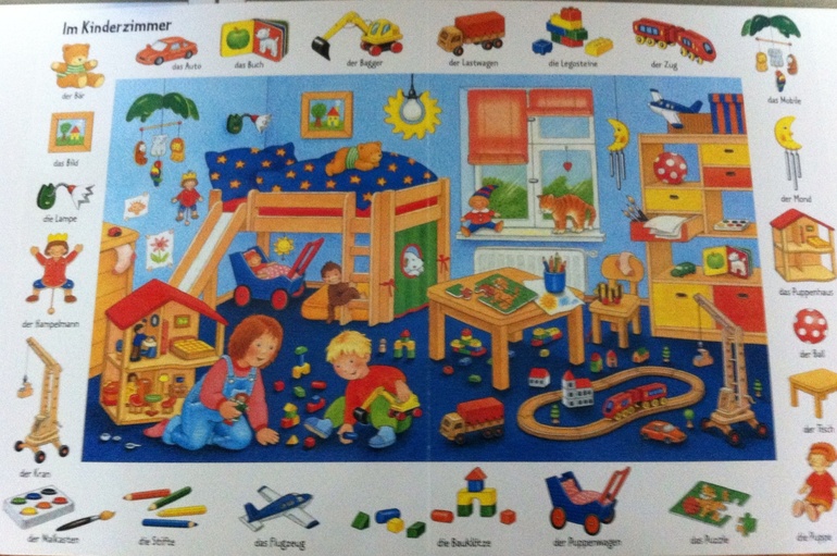 Книга для поиска(18мес+) на немецком