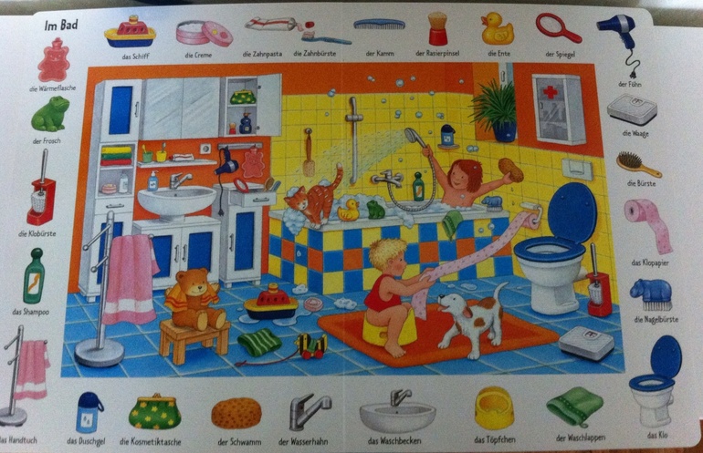 Книга для поиска(18мес+) на немецком