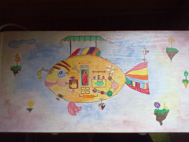 Декор вещей для дачи (поднос,вешалка на дверь,коробочка для штопора,верхушка комода (роспись акриловыми красками)