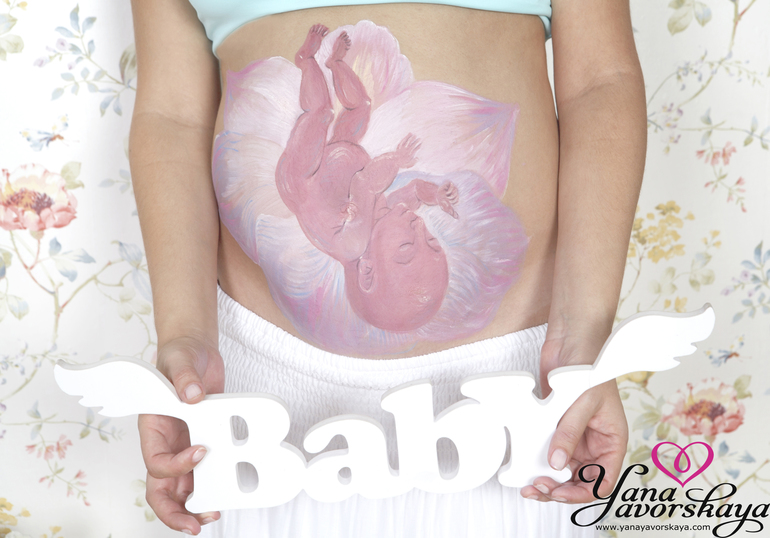 Про беременный боди-арт