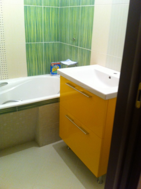 Моя ванная и кухня. Полуфабрикат, но нетерпится похвастаться :)