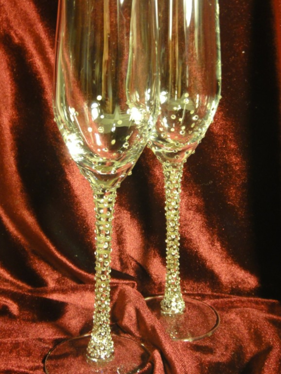 Инкрустация бокалов