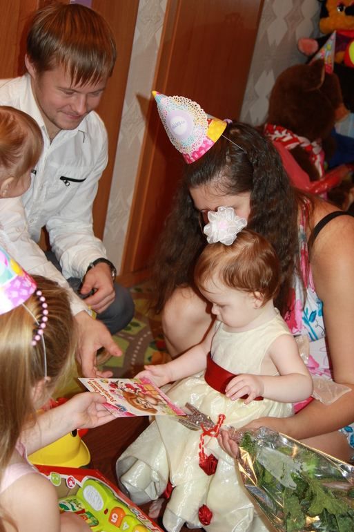 Первый день рождения дочки!