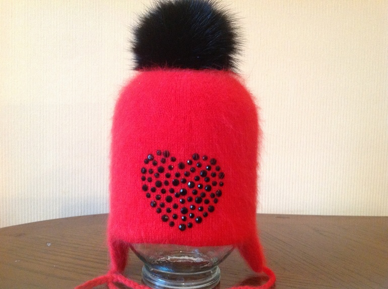 Наша новая шапочка. Повторю на заказ.