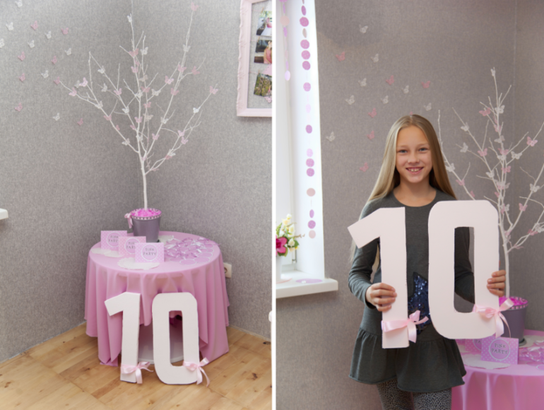 Делюсь первым опытом в оформлении Дня рождения дочки.Розовая вечеринка.