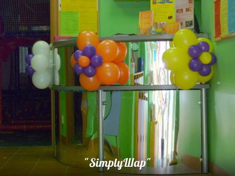 оформление воздушными шарами