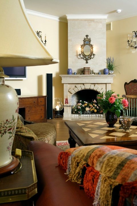 Секреты оформления каминной полки