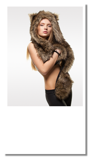 ШАПКА С ВАРЕЖКАМИ ИЗ ИСКУСТВЕННОГО МЕХА