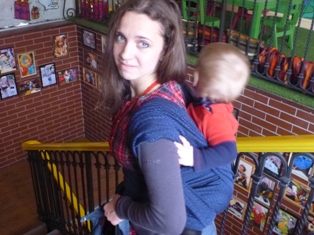 Конкурс слингостиль - и я в уходящий поезд (надеюсь, часовые пояса учтены ;) )