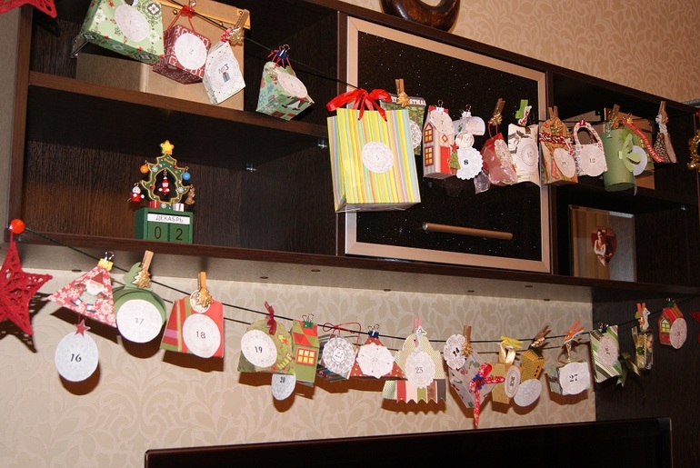 Наш первый Адвент -Календарь. Новогодние праздники начались!