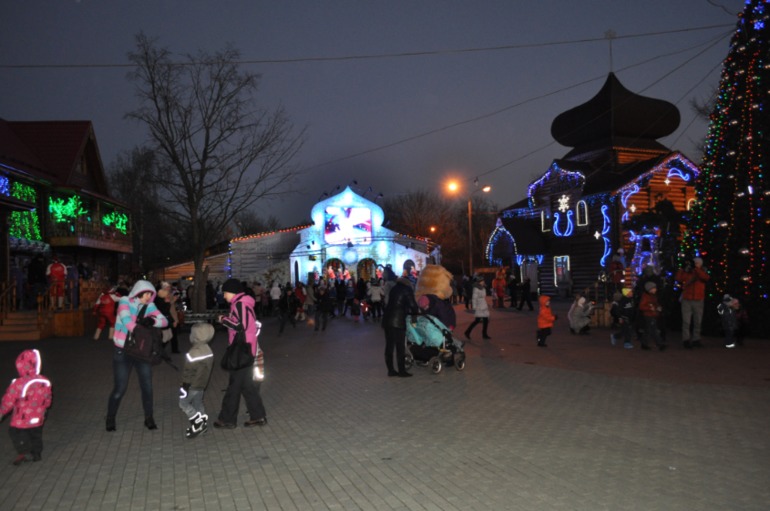 ДР Деда Мороза, его резиденция в Кузьминском парке.