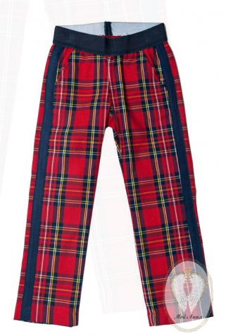 DESALITTO!!! Брюки красные в клетку для девочки - 1200 рублей! 104, 140, 150