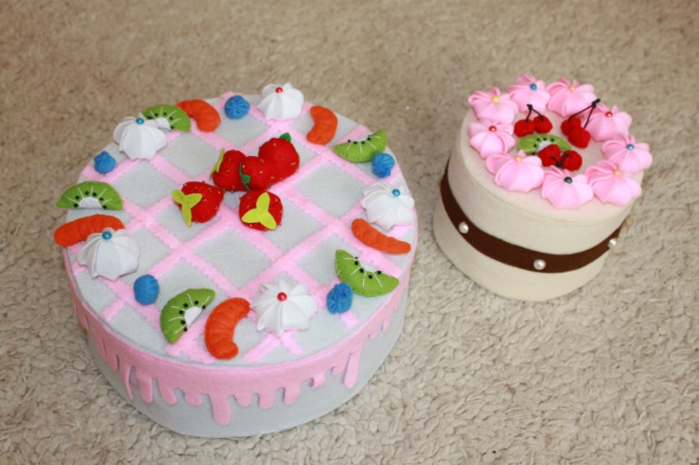 Фетровый торт-конструктор