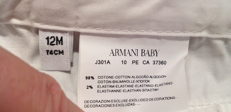 Джинсики Armani, Moschino 12 мес