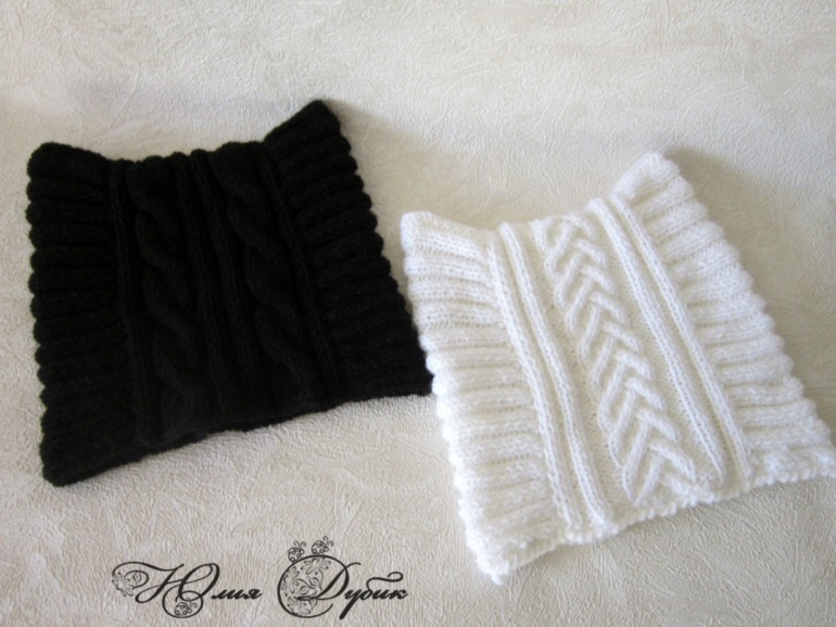 Чёрная и белая....котошапки....