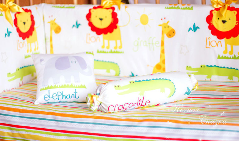 Комплект в кроватку детское постельное белье 