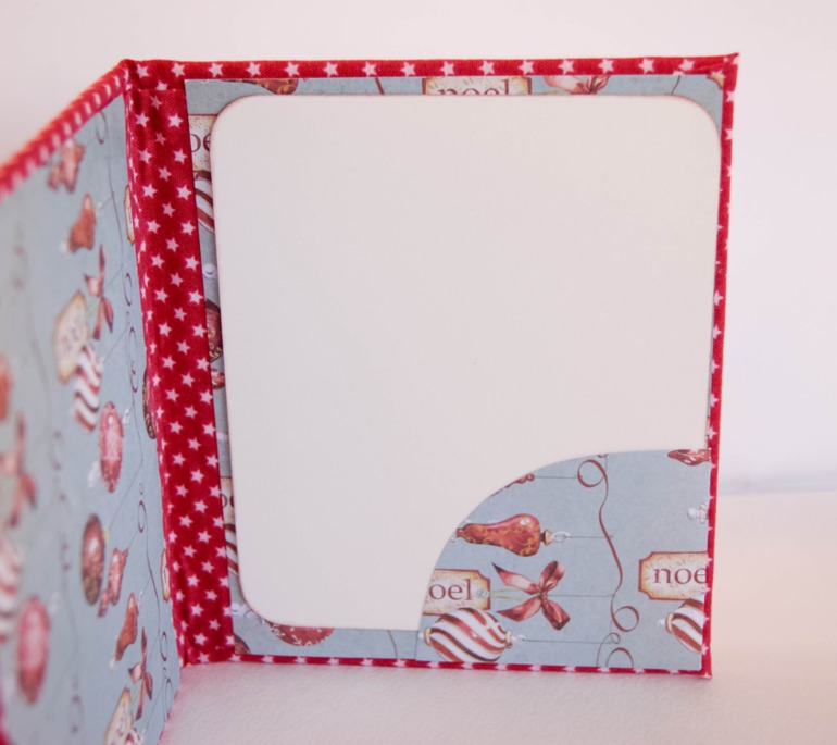 Новогодняя текстильная открытка