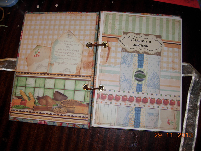 Кулинарная книга, а скорее кулинарная папка