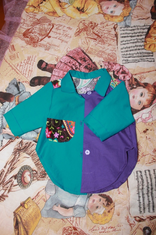 Джинсовый комплект и рубаха