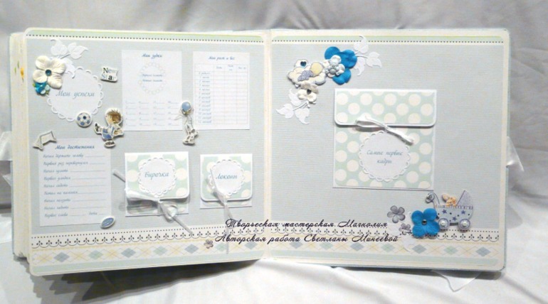 Большой фотоальбом для Матвея и папка для документов