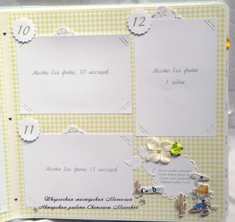 Большой фотоальбом для Матвея и папка для документов