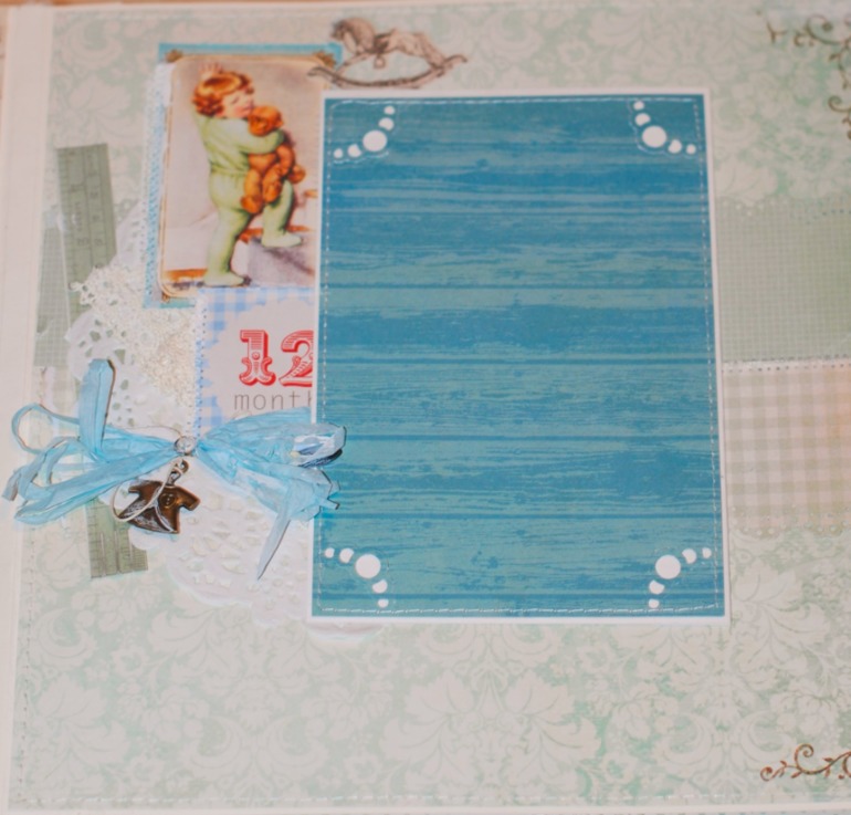 Большой и нежный альбом для мальчика на первый год.