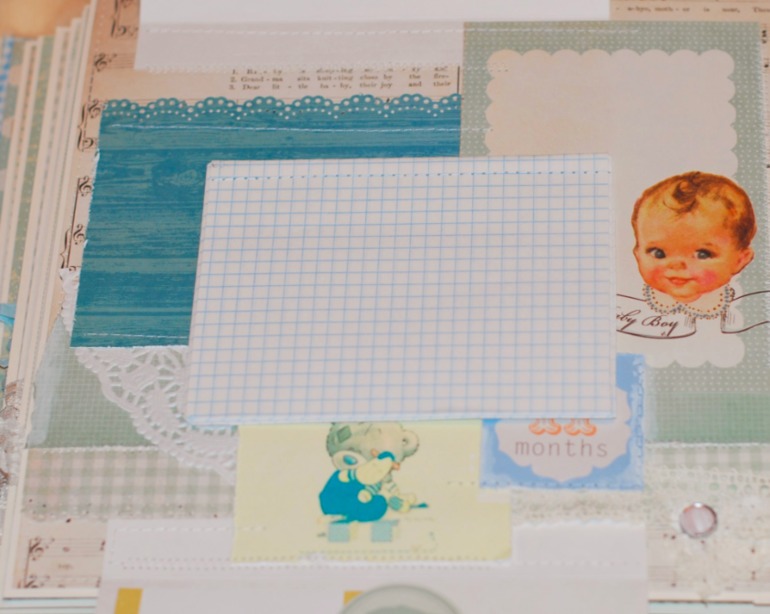 Большой и нежный альбом для мальчика на первый год.