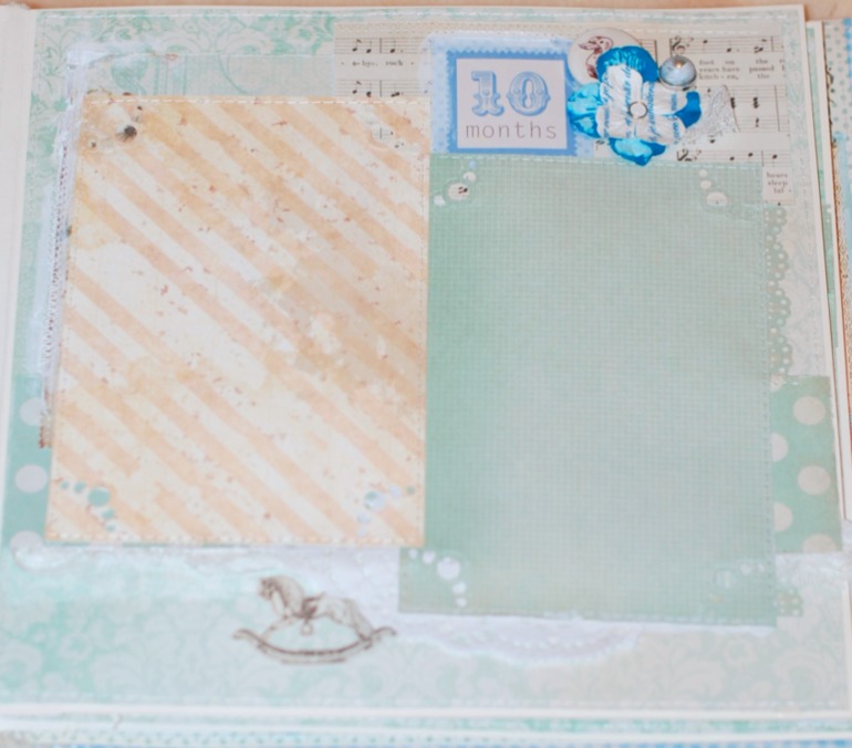 Большой и нежный альбом для мальчика на первый год.