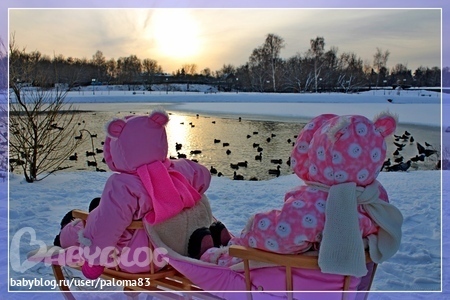 Санки для двойни, погодок