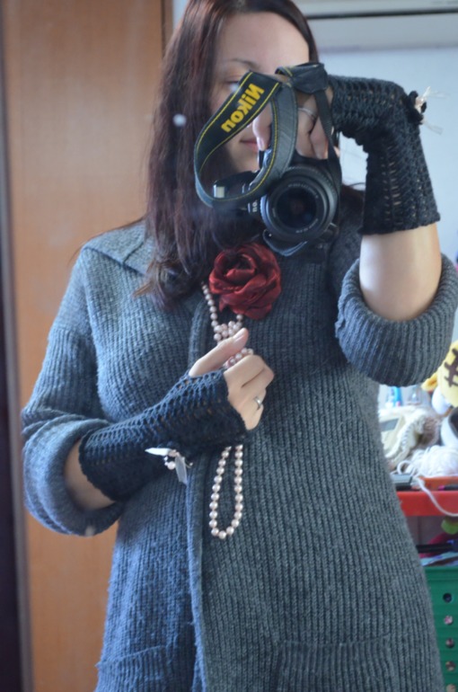 Митенки дымка