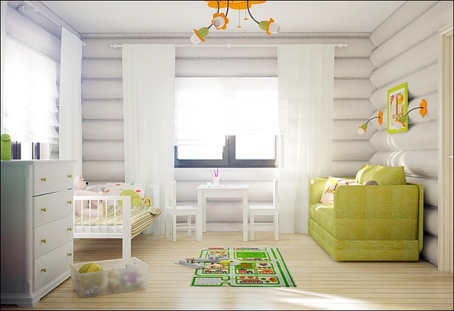 Обалденный белый деревянный дом:)