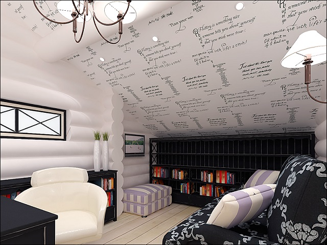 Обалденный белый деревянный дом:)