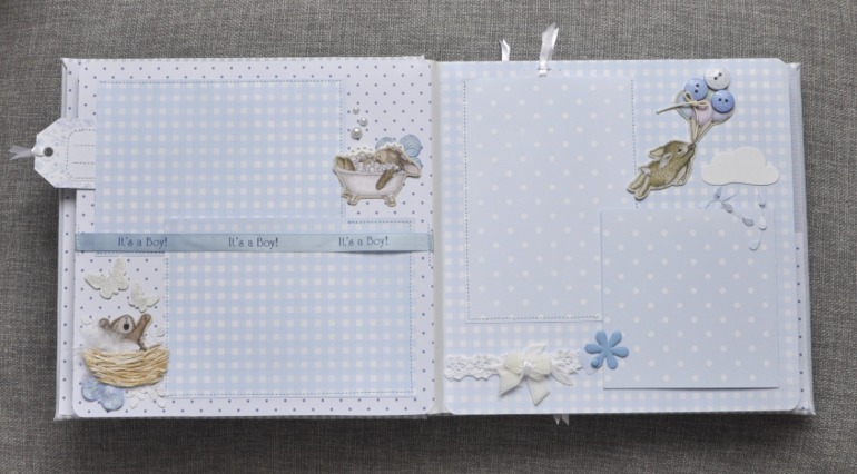 Альбом для малыша с кроликами))