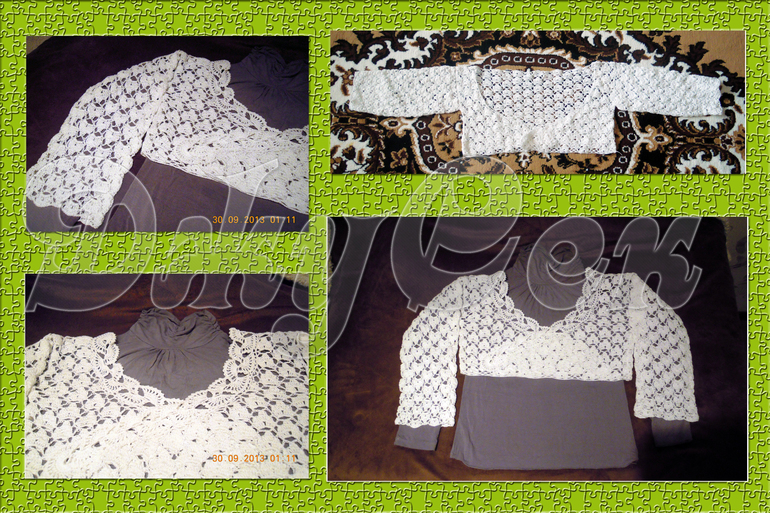 Белое болеро. Давно на него поглядывала, а тут заказ на него пришел.