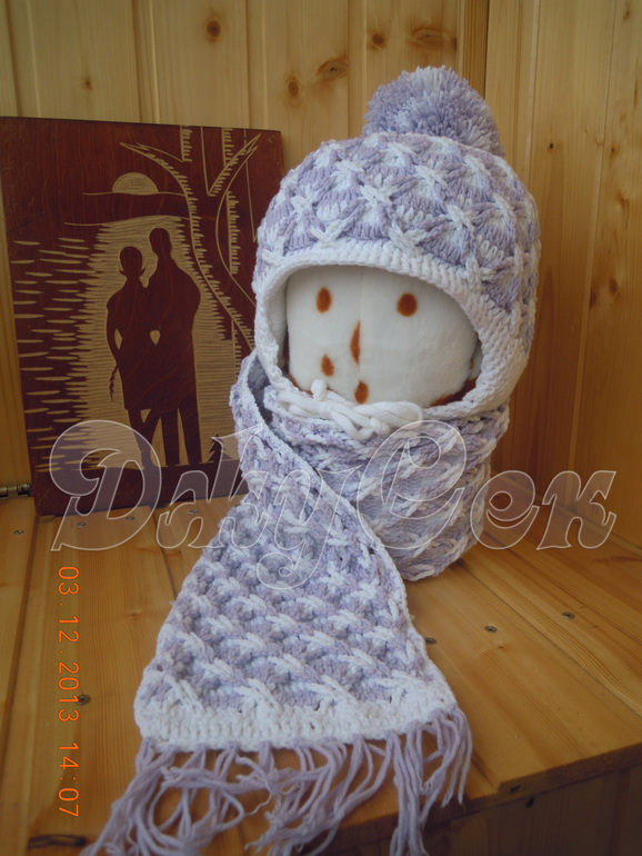 Шапочка Снежинки для дочки, в конкурсе №1.5