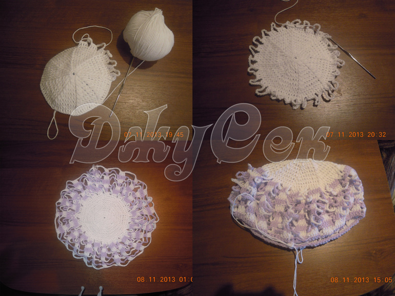 Шапочка Снежинки для дочки, в конкурсе №1.5