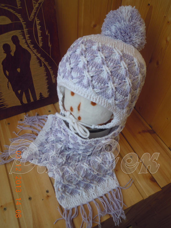 Шапочка Снежинки для дочки, в конкурсе №1.5