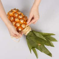 Упаковка для шампанского из конфет